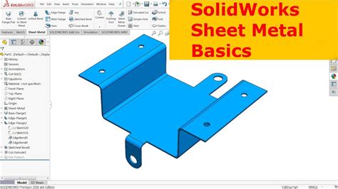 how to use sheet metal in solidworks|solidworks sheet metal examples.